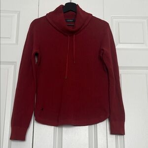 Lauren Ralph Lauren Burnt Red Cowl Neck Sweater